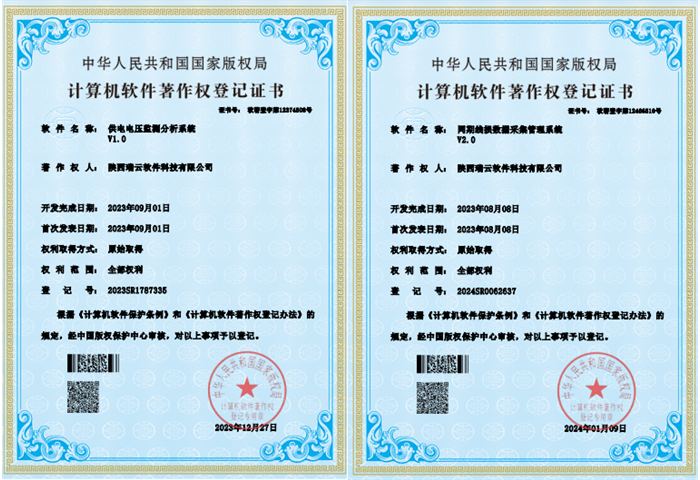 再獲四項軟件著作權證書